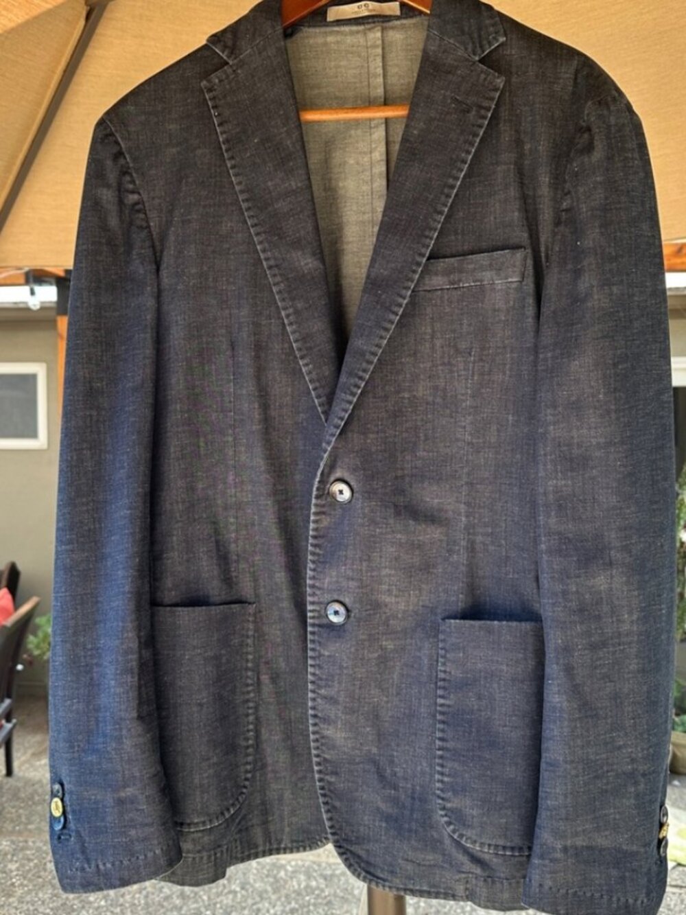 Corneliani Men's lightweight denim Blue Blazer